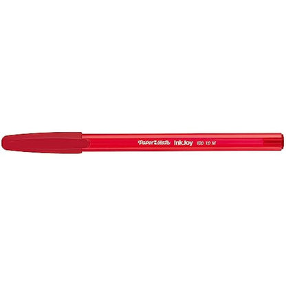 Paper Mate InkJoy 100ST Ballpoint Pens | Medium Point (1.0 mm) | Red | 50 Count
