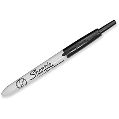 Sharpie Retractable Permanent Markers, Ultra Fine Point, Black, 12 Count