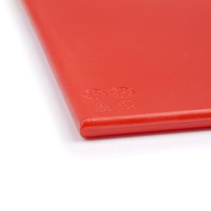 Hygiplas Large High Density Red Chopping Board for Raw Meat - 60x45cm
