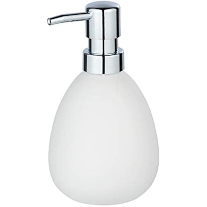 WENKO Polaris soap dispenser matt white ceramic liquid soap dispenser White