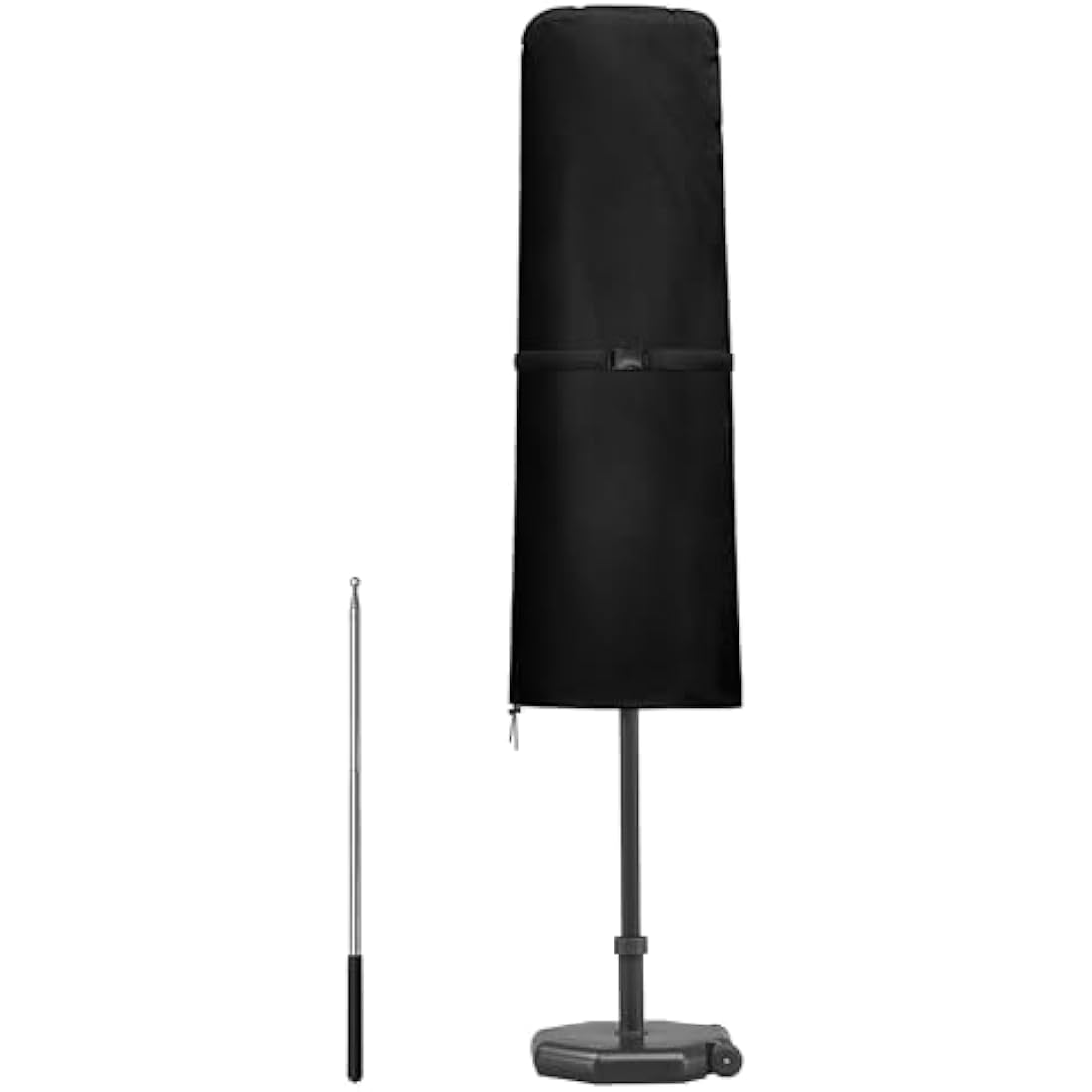 Dokon Double-Sided Parasol Covers Waterproof Double Parasol Cover Heavy Duty Oxford Fabric Anti-UV Garden Umbrella Covers Fit 4.6m Doubles Parasols, Outdoor Brolly Cover with Rod (160x50/62cm)