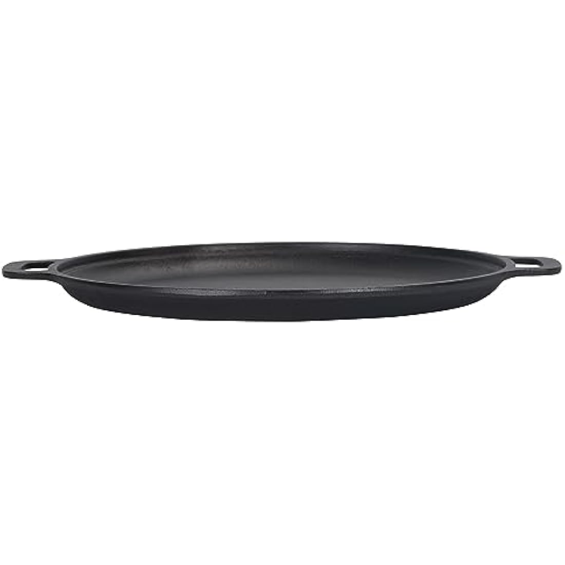 Cast Iron Skillet Pan, Pre-Seasoned Round Griddle Pan for Pancakes, BBQ, Pizza Pan with Handles (31 cm)