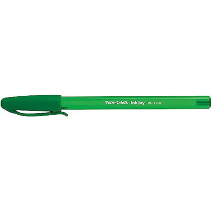 Paper Mate InkJoy 100ST Ballpoint Pens | Medium Point (1.0 mm) | Green | 50 Count