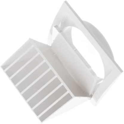 Ø 150mm / 6'' Cowled Duct Cover with Gravity Flap - Ventilation Grille with Rain and Wind Protection - External Air Vent Covers - ABS Plastic White