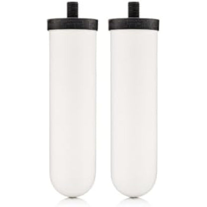 British Berkefeld 7" Ultra Sterasyl Ceramic Gravity Filter Cartridge | 2 Pack| Reduces Contaminants | Suitable for All Gravity Cans | Improves Taste & Odour | NSF Certified Candle Element