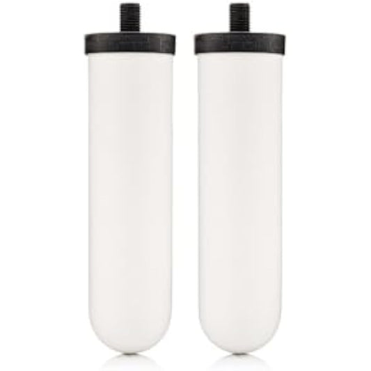 British Berkefeld 7" Ultra Sterasyl Ceramic Gravity Filter Cartridge | 2 Pack| Reduces Contaminants | Suitable for All Gravity Cans | Improves Taste & Odour | NSF Certified Candle Element