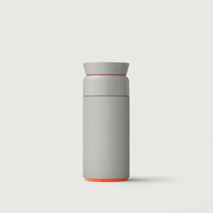 Ocean Bottle - Recycled Stainless Steel Brew Flask - Eco-Friendly & Reusable Bottle - Rock Grey - 350ml