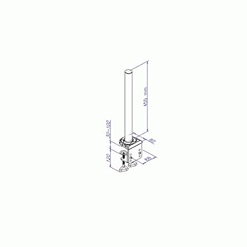 LINDY 450mm Desk Clamp Pole