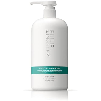 Philip Kingsley | Moisture Balancing Combination Conditioner | Restore Your Hair's Shine, Softness and Hydration | Nourishing Hydration and Moisturizing for Dry Hair | 1000ml