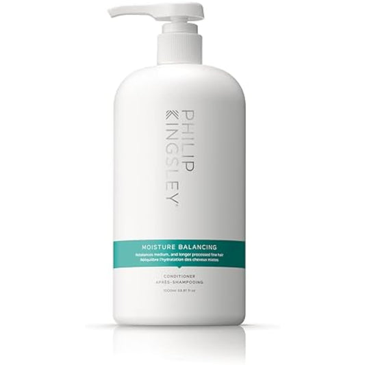 Philip Kingsley | Moisture Balancing Combination Conditioner | Restore Your Hair's Shine, Softness and Hydration | Nourishing Hydration and Moisturizing for Dry Hair | 1000ml