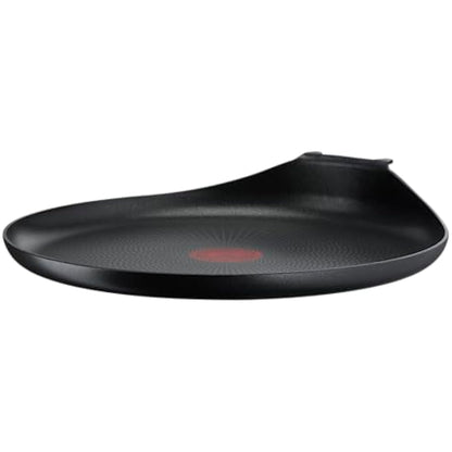 Tefal Ingenio L1461004 L1461004 Crepe Pan, 27 cm, Non-Induction, Non-Stick Coating, Stackable, Dishwasher-Safe, Easy Plus, Black
