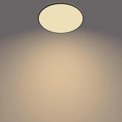 Philips LED Superslim SceneSwitch Dimmable Ceiling Light 2700K 36W [Warm White - Black] for Indoor Home Lighting in Livingroom and Bedroom.