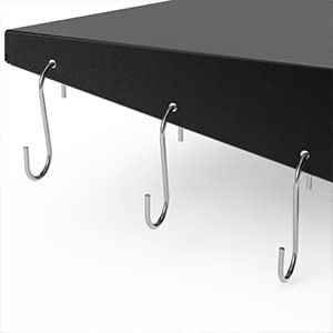 onlyfire BBQ Side Table, Grill Table Shelf for 57cm Weber Master-Touch & Kettle Charcoal Grill, Weber Kettle Grill accessories