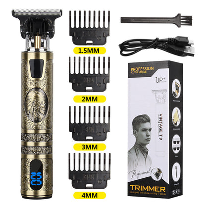 Small LCD Screen Display Professional Men Cordless Hair Clippers Beard Trimmer Cutting Machine Kit (US Logistics For USPS/DHL/Fedex/UPS. No designated logistics accepted，TK/TMEU only For self-pickup）