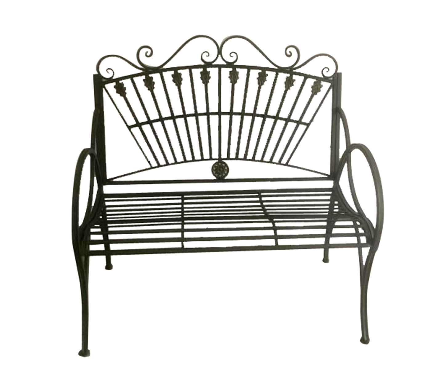 108CM BLUE/GOLD METAL BENCH