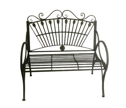 108CM BLUE/GOLD METAL BENCH