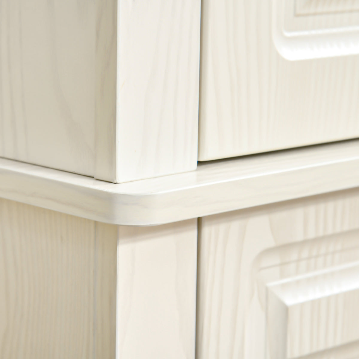 HOMCOM Tall Kitchen Cupboard, Kitchen Pantry Cabinet with 6 Shelves and Drawer, Cream White