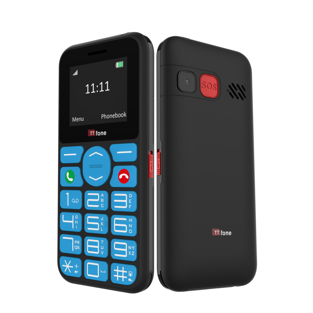 TTfone TT190 Big Button Basic Senior Unlocked Emergency Mobile Phone - Simple Cheapest Phone with Dock Charger and EE Sim Card
