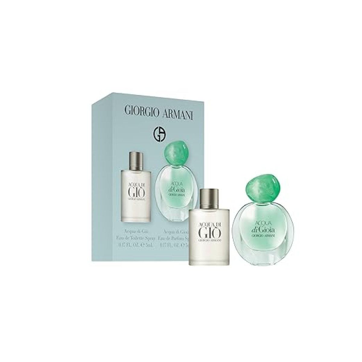 Armani Miniature Gift Set (Acqua Di Gio EDT 5ml  Acqua Di Gioia EDP 5ml)