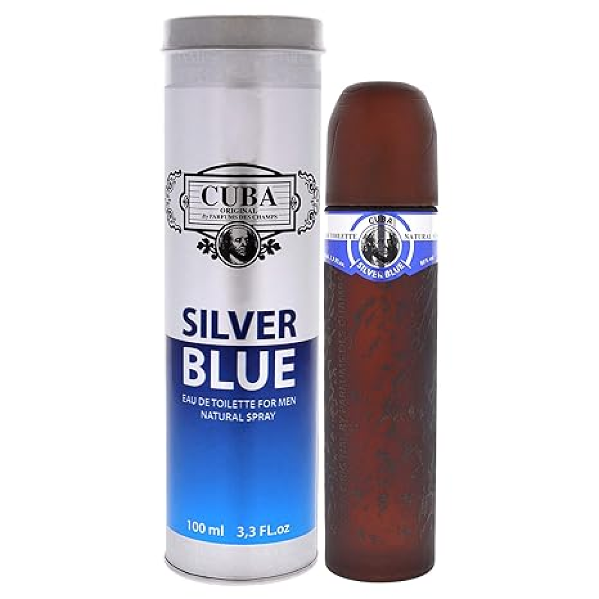 Cuba Silver Blue Eau de Toilette Spray 100ml