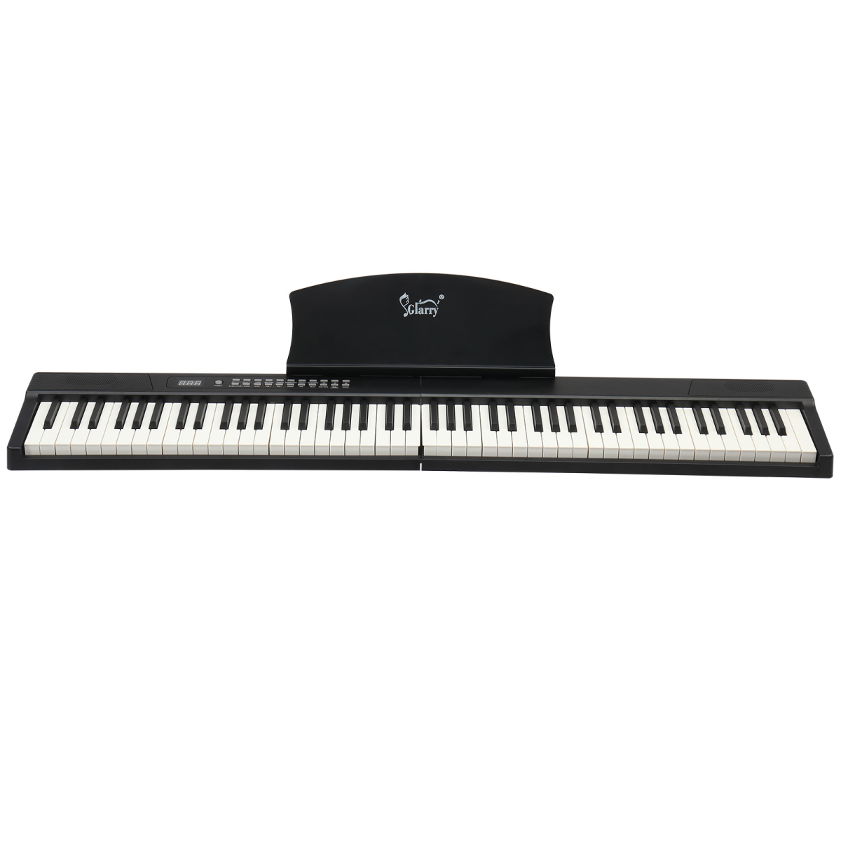 Glarry GPPS01-106 88 Key Folding Piano Semi-Weighted Standard Keyboards Digital Piano with MIDI Bluetooth, Handbag，Headphone，for Piano Lover Black color