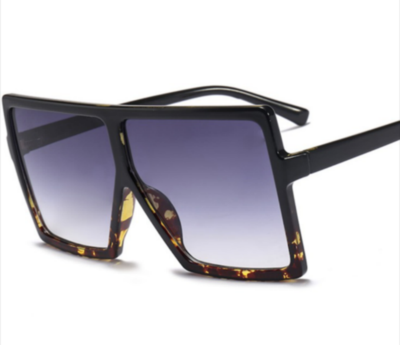 Oversized Square Flat Top Women Very Lrge Ladies Fashion Sunglasses Shade UV400