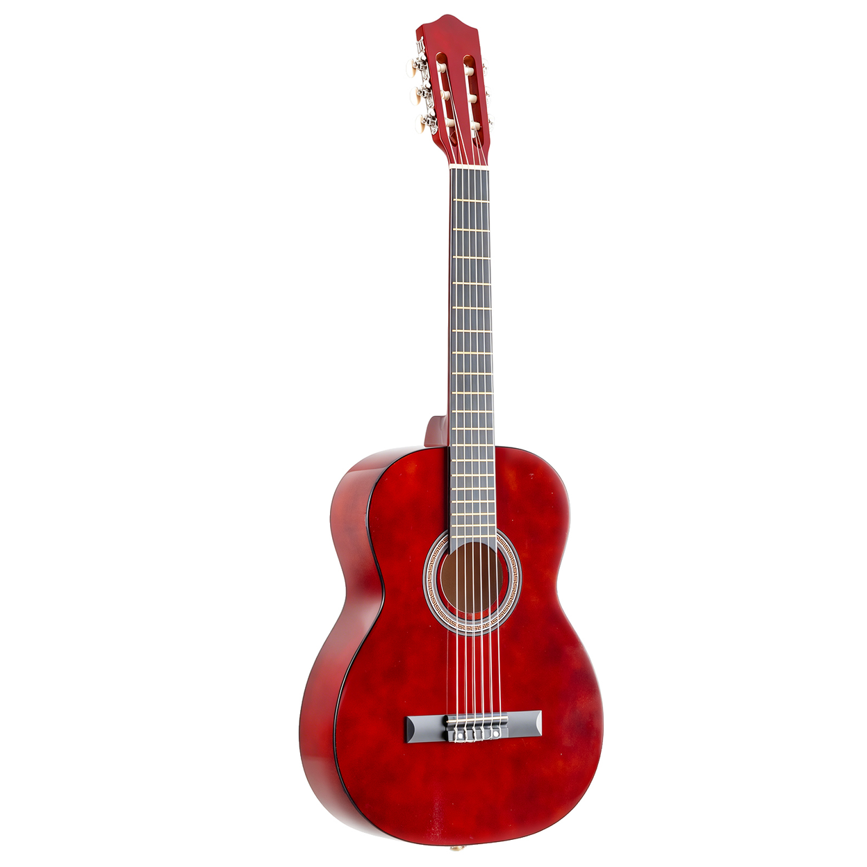 39 Inch Round Barrel Basswood Classical Folk Guitar (Coffee)