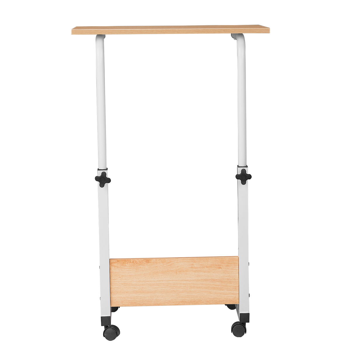 Adjustable Oak-Finish P2 Particle Board Computer Desk (60cm) - Versatile & Space-Saving