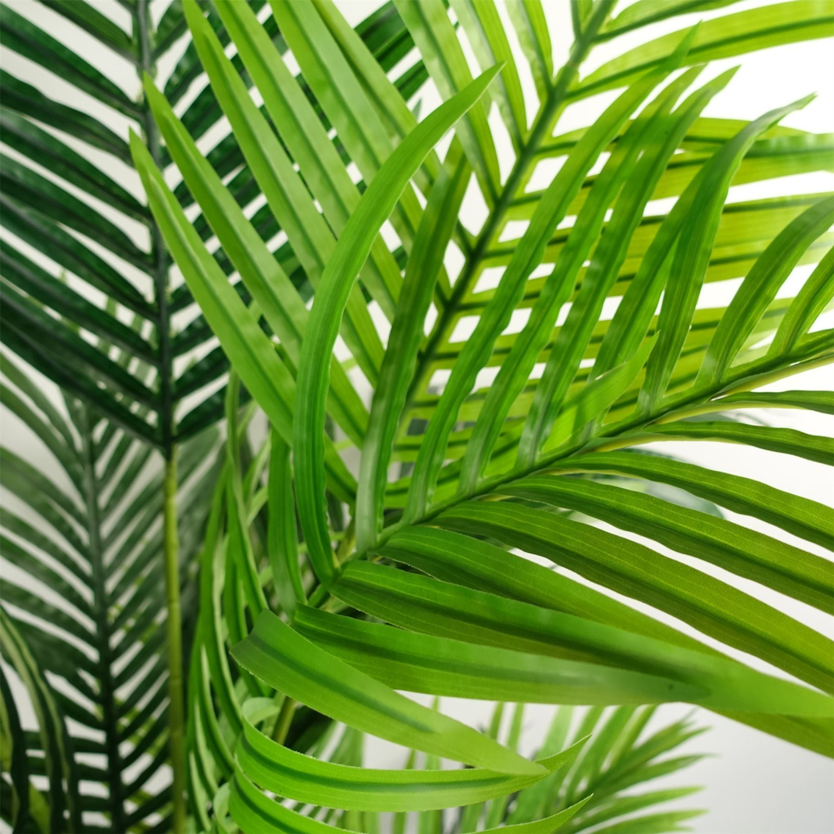 180cm Artificial Palm Tree Extra Large Silver Metal Planter