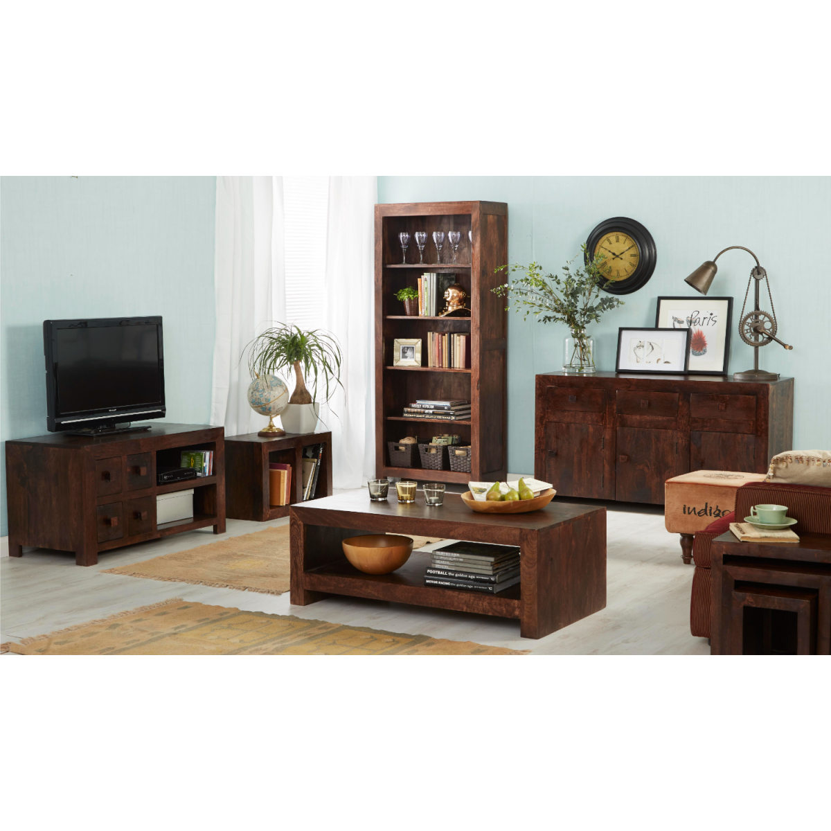 Toko Dark Mango Nest Of 3 Tables