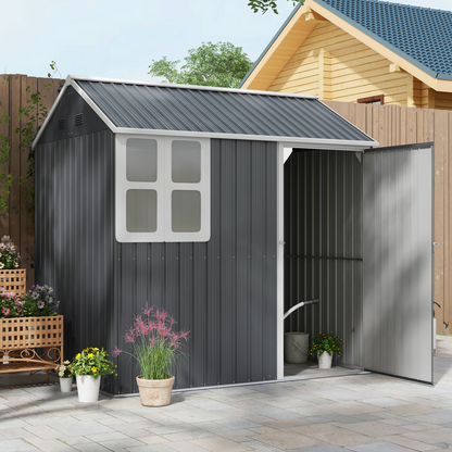 Galvanised Steel Storage Shed - Durable Design & Ample Space 7x6ft