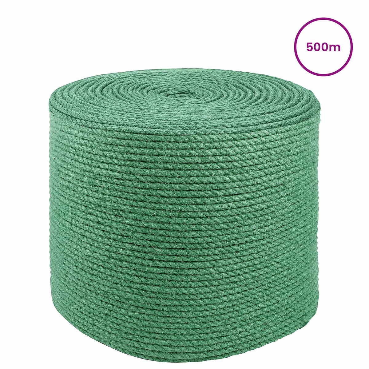 vidaXL Jute Rope Green 100% Tossa jute