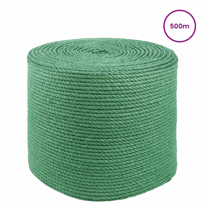vidaXL Jute Rope Green 100% Tossa jute