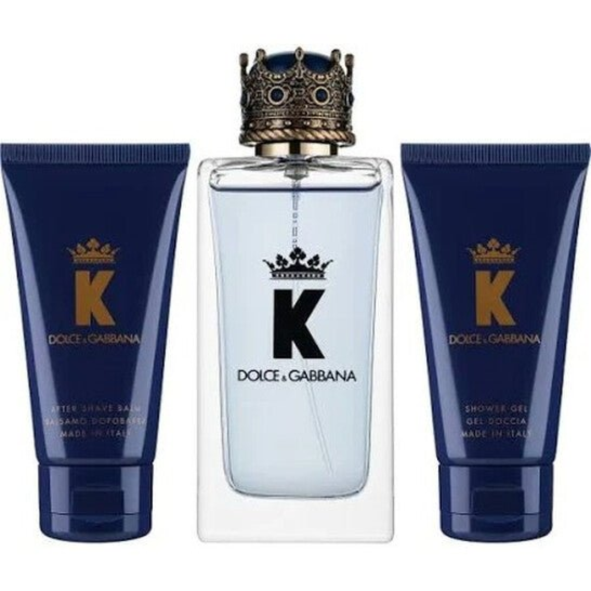 Dolce & Gabbana K Gift Set (Eau De Toilette Spray 100ml  Shower Gel 50ml  Aftershave Balm 50ml)