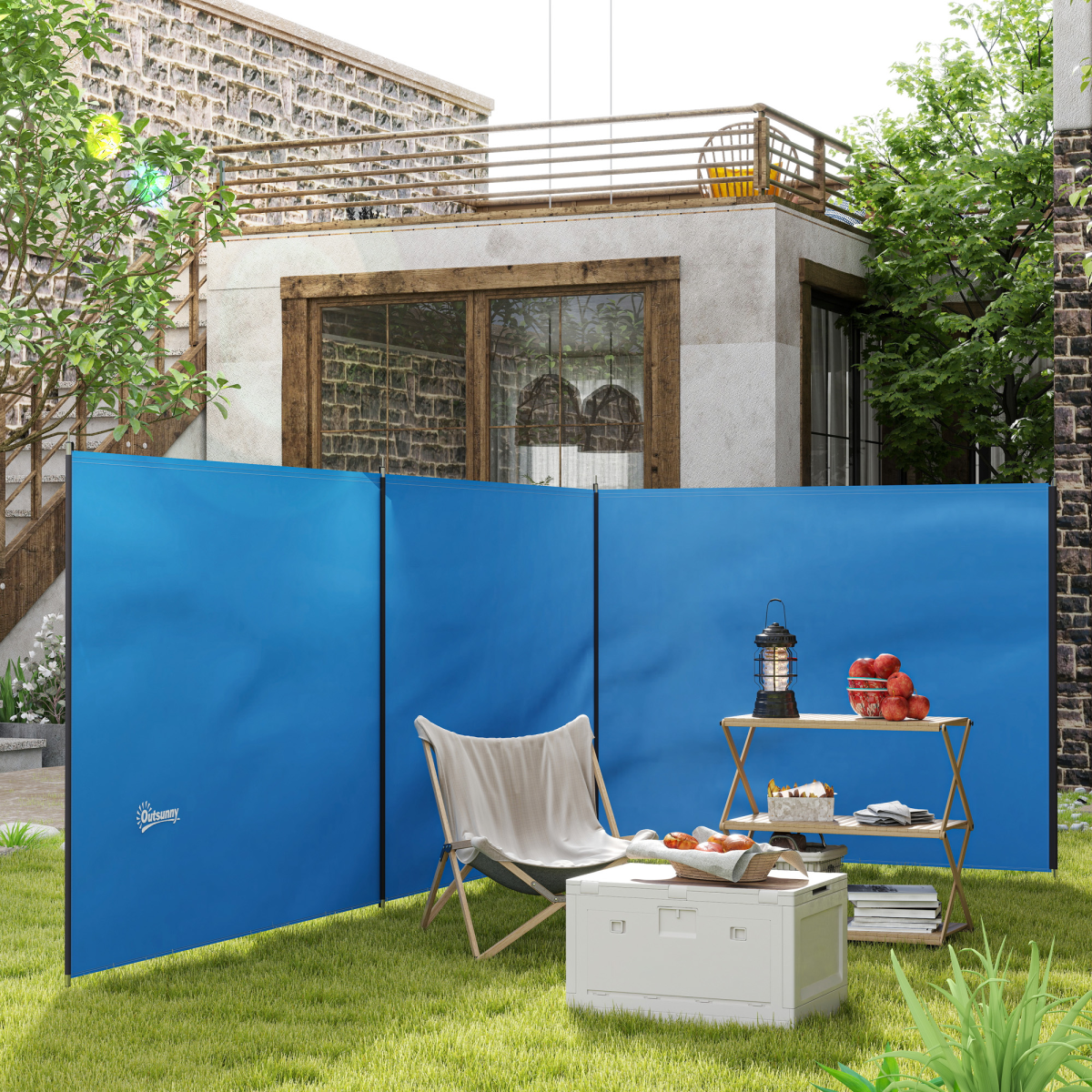 Camping Windbreak Portable Wind Blocker Privacy Wall, 540cm x 150cm