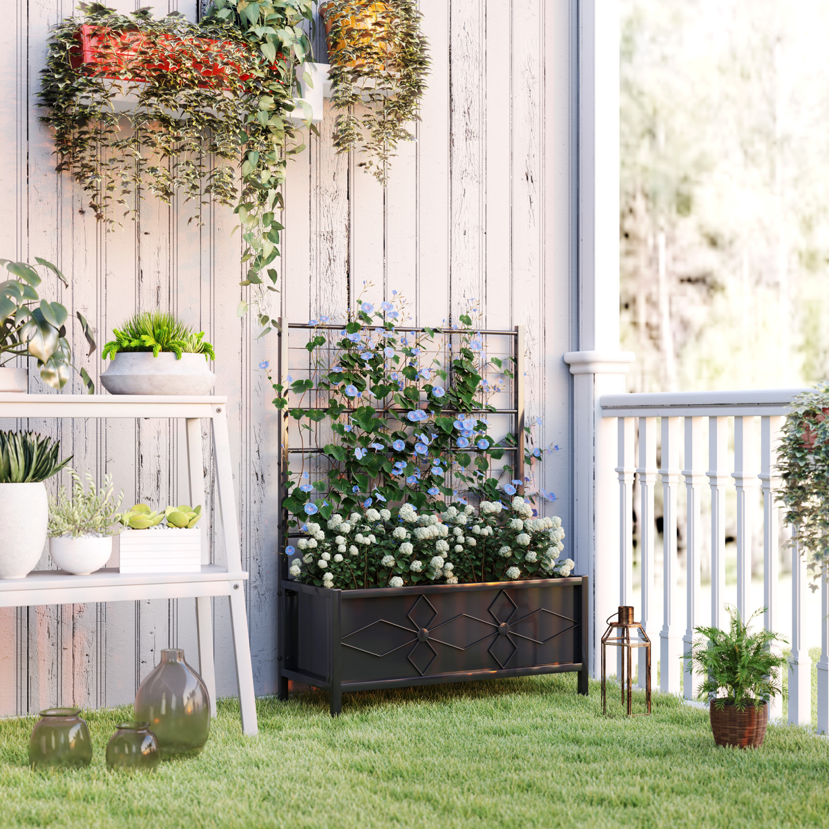Durable Trellis Support for Climbing Plants - Enhance Garden Aesthetics