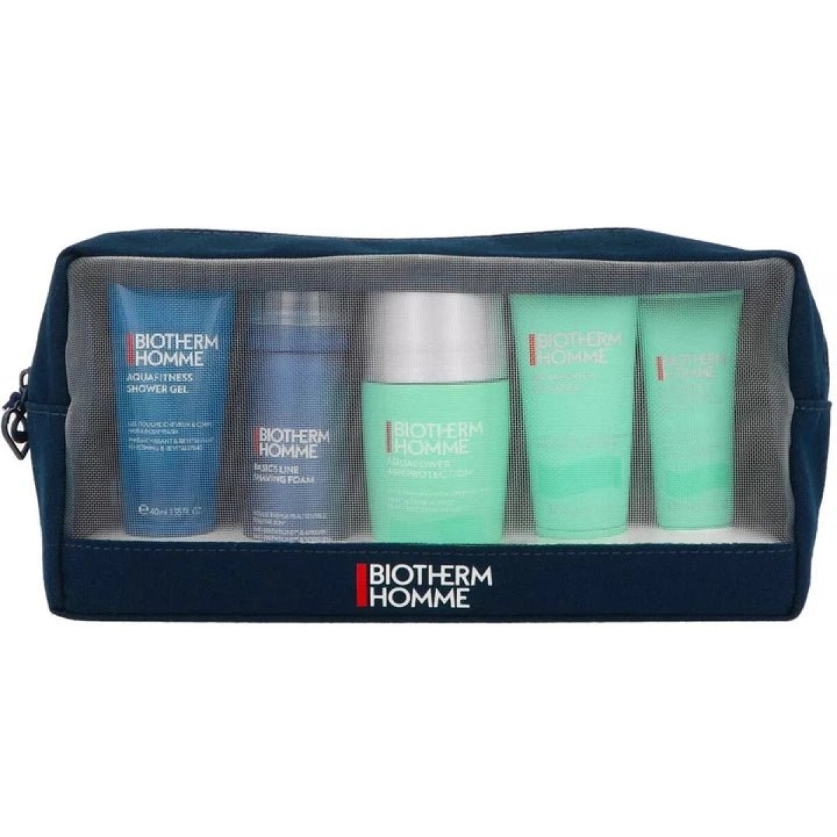 Biotherm Aquapower Set (Cleanser 40ml  Shower Gel 40ml  Shaving Foam 50ml  Deodorant 75ml  Advanced Gel 20ml)
