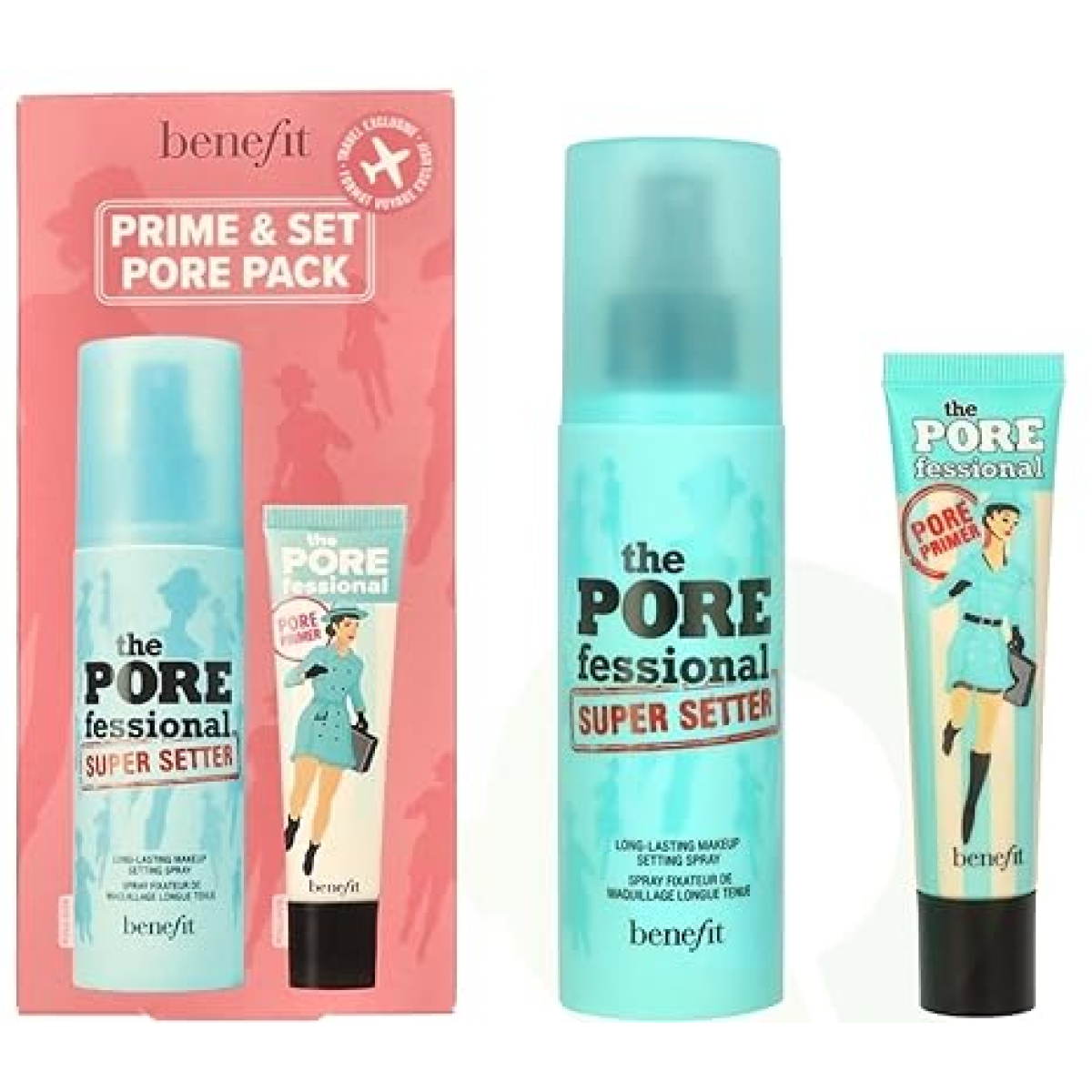 Benefit The Porefessional Primer Set (Primer 22ml  Super Setter 120ml)