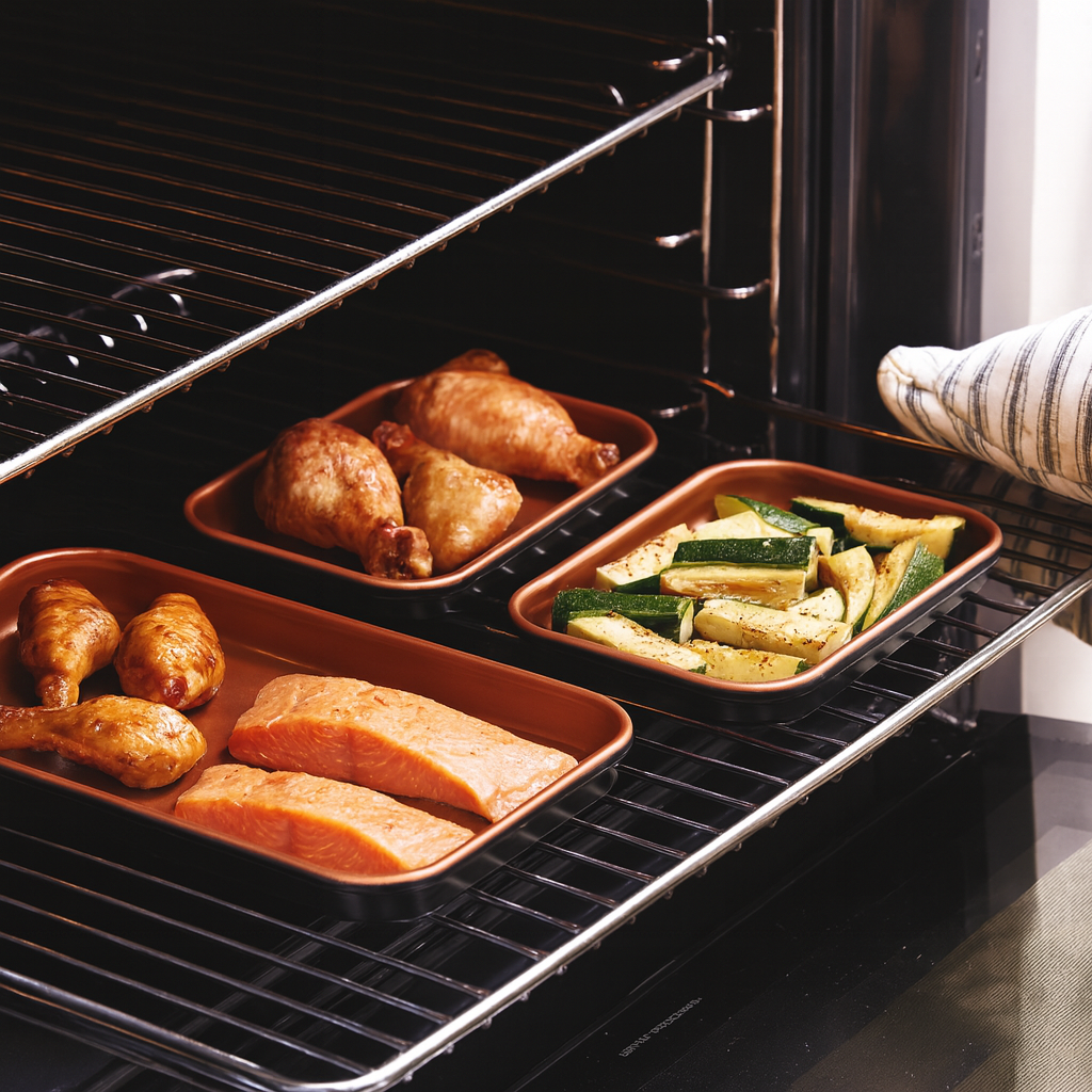 Ceratitanware Oven Trays  Set of 3 A222376