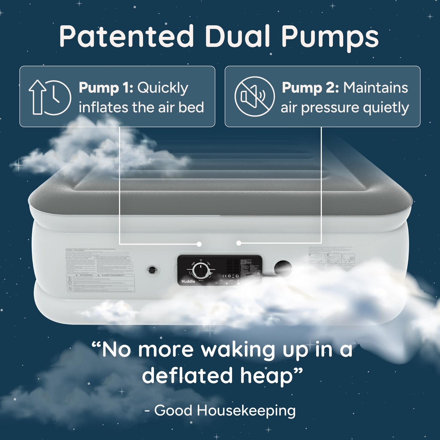 Huddle Never Deflate Air Bed - King
