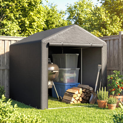 Outsunny 2.2 x 1.6 m Outdoor Storage Tent, with Accessories - Dark Grey