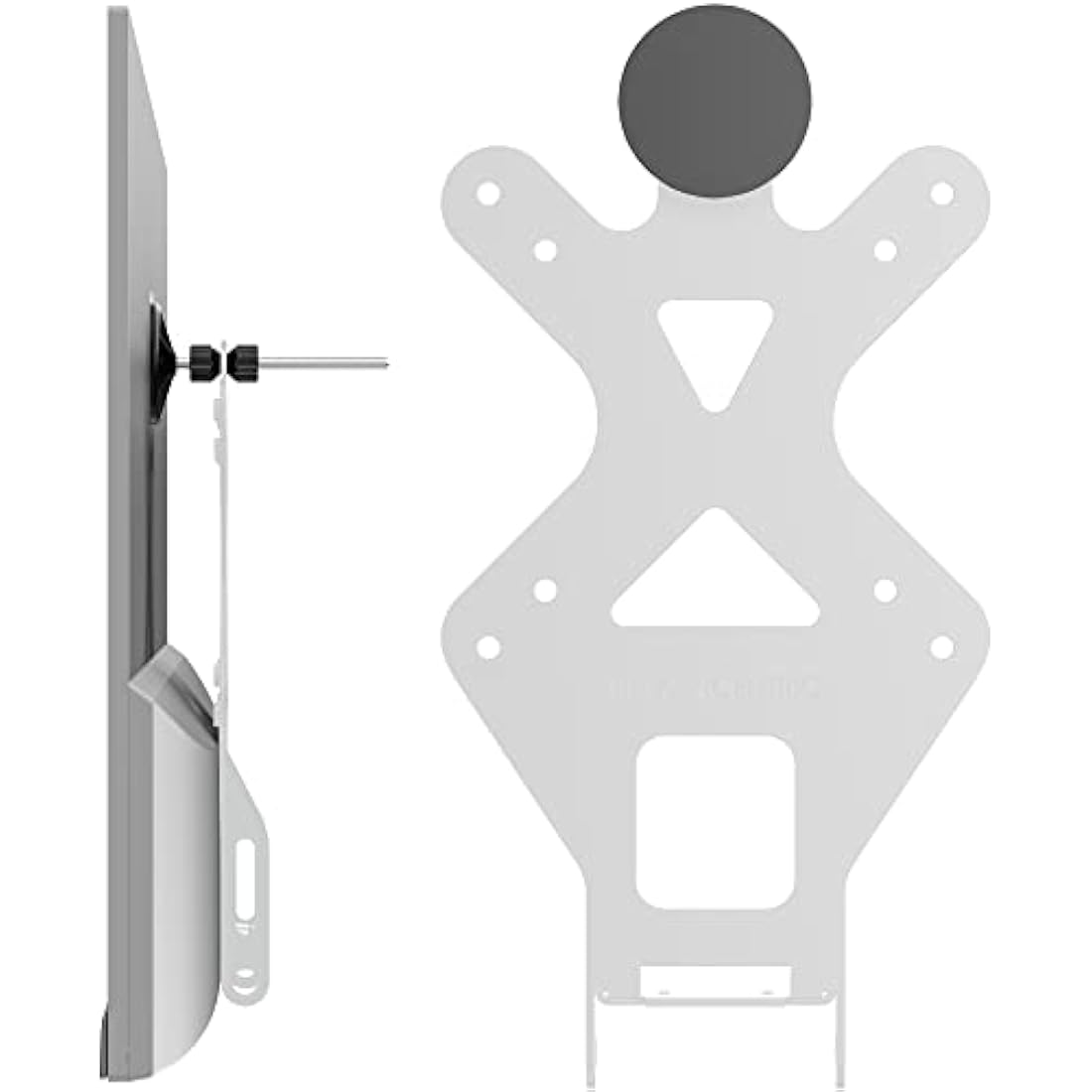 HumanCentric VESA Mount Adapter for HP Monitors 22er, 22es, 22f, 23er, 23es, 23f, 24ea, 24ec, 24er, 24es, 24f, 24fw, 25er, 25es, 25f, 27er, 27ea, 27es, 27f, 27fw, 27ec VESA Adapter Bracket (White)