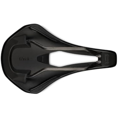 Fizik Tempo Argo R1 Road Bike Saddle, Carbon Shell and Carbon Braided Rails, 160mm Width, Black