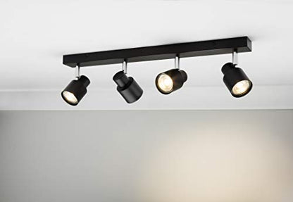 Knightsbridge GU10 Adjustable Spotlight, Pressed Steel, 50 W, Brushed Chrome