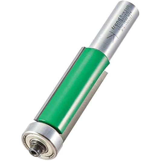 Trend CraftPro Guided Trimmer Router Cutter Bit, 1/2 Inch Shank, 19.1mm Cut Diameter & 50mm Cut Length, Tungsten Carbide Tipped, C117BX1/2TC
