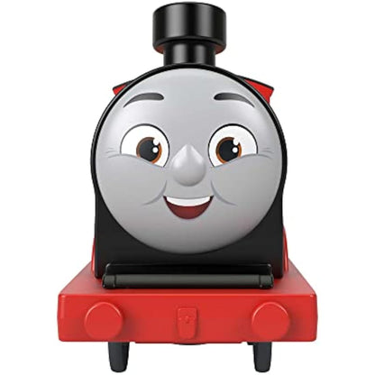Thomas & Friends Motorized Toy Train James Battery-Powered Engine with Tender for Pretend Play Preschool Kids Ages 3+ Years, HDY70