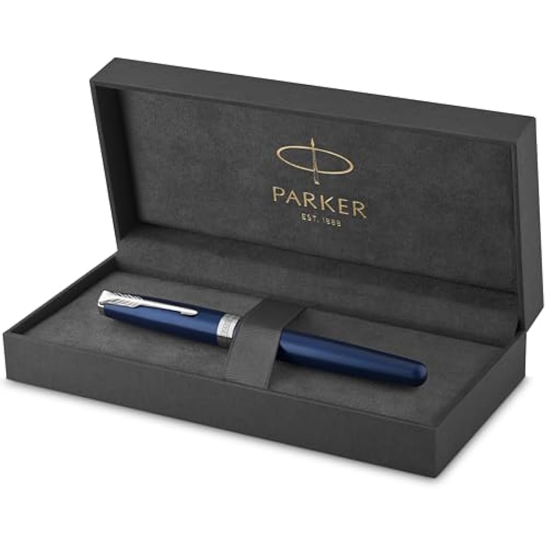 Parker Sonnet Fountain Pen | Blue Lacquer with Palladium Trim | Medium Nib | Gift Box
