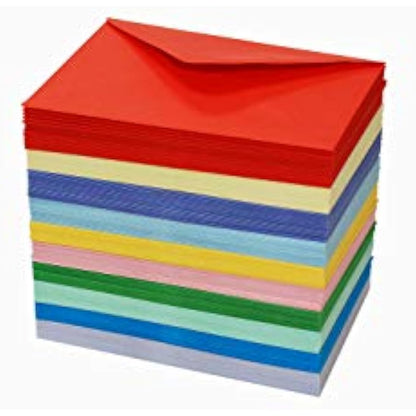 Craft 2284 - 200 5x7" Envelopes In Assorted Colours