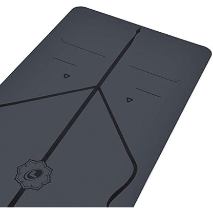 Liforme Original Yoga Mat – Free Yoga Bag Included - Patented Alignment System, Warrior-like Grip, Non-slip, Eco-friendly and Biodegradable, sweat-resistant, long, wide, 4.2mm thick mat for comfort