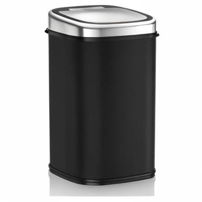 Tower T80900 Kitchen Bin with Sensor Lid, Touchless for Hygienic Waste Disposal, Infrared Technology, 58 Litre, Black